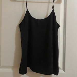 Okivacious black silk cami